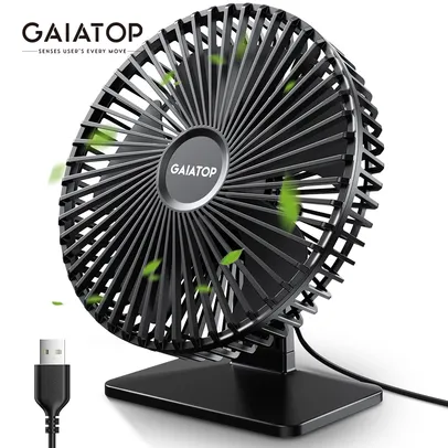 Ventilador de Mesa Portátil Gaiatop USB 90° 