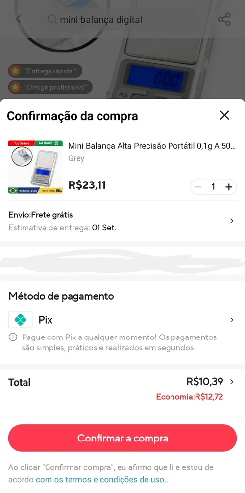 Imagem na descrição da promoção