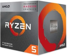 Processador AMD Ryzen 5 3400G 3.7GHz (4.2GHz Turbo) | R$ 1.069