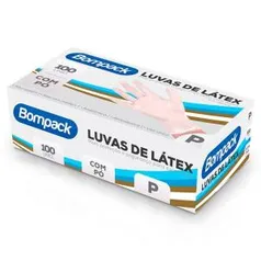 Luvas De Látex Bompack P Com 100 Unidades