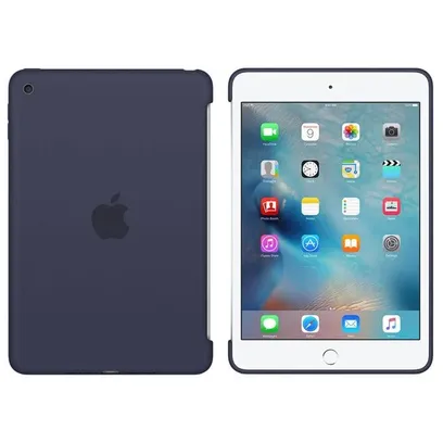 Foto do produto Capa De Silicone Para iPad Mini 4, Azul, Apple - MKLM2BZ/A