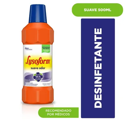 Saindo por R$ 21: [Prime] Leve 5 Desinfetante Bruto Suave Odor 500 ml, Lysoform R$ 21 | Pelando