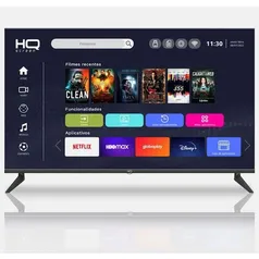 Smart TV LED 50" 4K HQ Conversor Digital Externo 3 HDMI 2 USB WI-FI Android 11 Design Slim