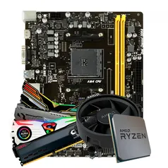 Kit Upgrade, AMD Ryzen 5 3600, Biostar B450MH, Memória DDR4 16GB (2X8GB) 3000MHz