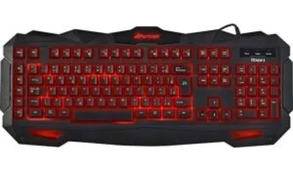 Fortrek Spider Venom 2 GK-705 Teclado Gamer Multimídia, Preto/Vermelho