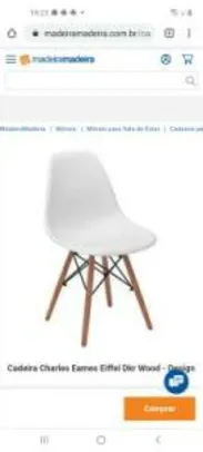 Cadeira Charles Eames Eiffel Dkr Wood - Design | R$88