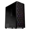 Product image Gabinete Gamer Mancer Hexer, Rainbow, Mid-Tower, Lateral De Vidro, Com 3 Fans