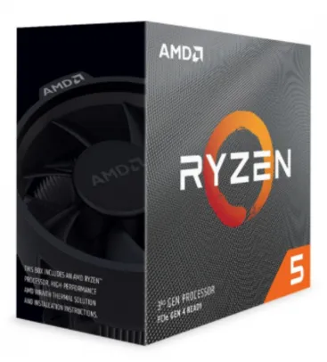 Processador AMD Ryzen 5 3500 3.6GHz (4.1GHz Turbo), 6-Cores 6-Threads, Cooler Wraith Stealth, AM4, 100-100000050BOX