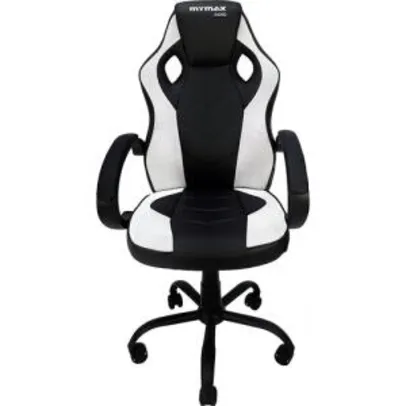Cadeira Gamer MX0 Giratoria Preto/Branco - MYMAX | R$566