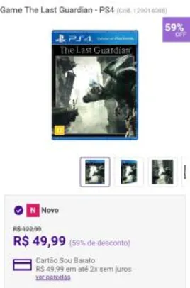 The Last Guardian por 49,90