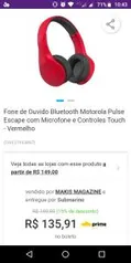 Fone bluetooth Motorola | R$136