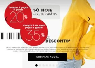 [App] Até 35%Off em três peças na Renner