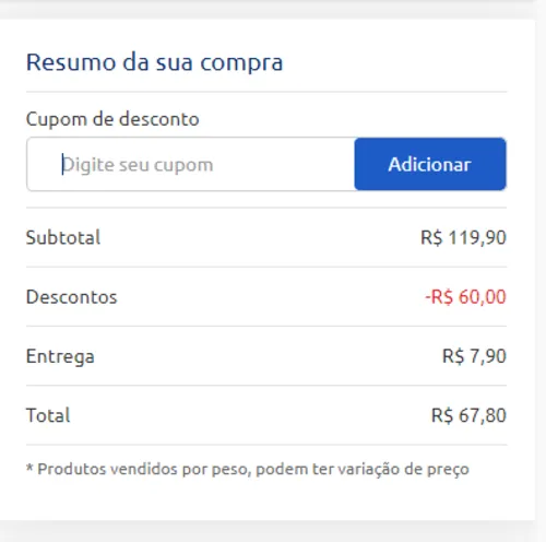 Imagem na descrição da promoção