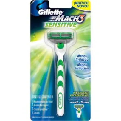 Aparelho de Barbear Mach 3 Sensitive - Gillette R$11,99