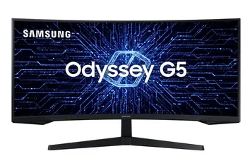 [AME R$ 3009] Monitor Gamer Curvo Samsung Odyssey 34", ultra WQHD, 165Hz, 1ms, HDMI, DP, Freesync, G5