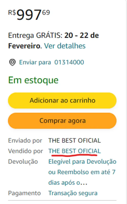 Imagem na descrição da promoção