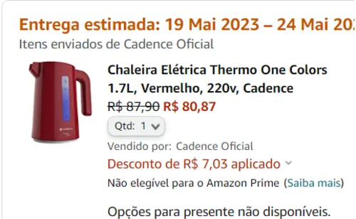 Imagem na descrição da promoção