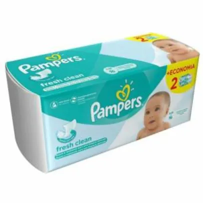 Lencinhos Umedecidos Pampers Fresh Clean 96 Unidades - R$10