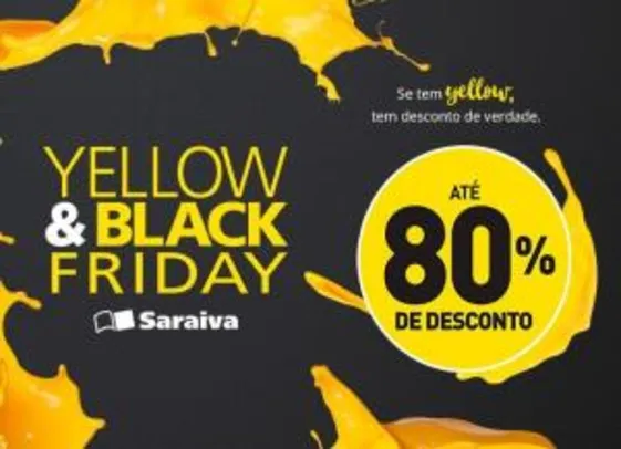 Livros Esquenta Yellow e Black Friday - Saraiva