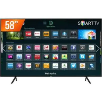 [APP] Smart Tv Led 58'' Ultra HD 4k Samsung Nu7100 Hdmi USB Wi-Fi Integrado Conversor Digital