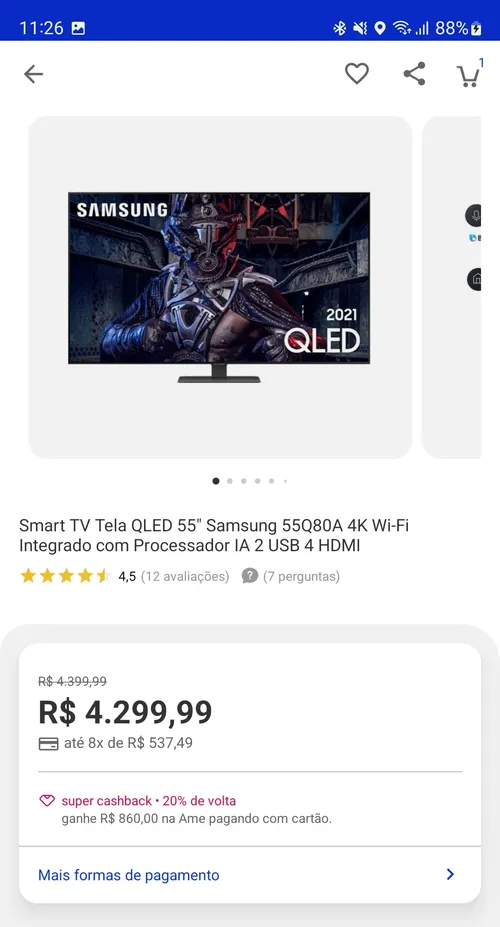 Imagem na descrição da promoção