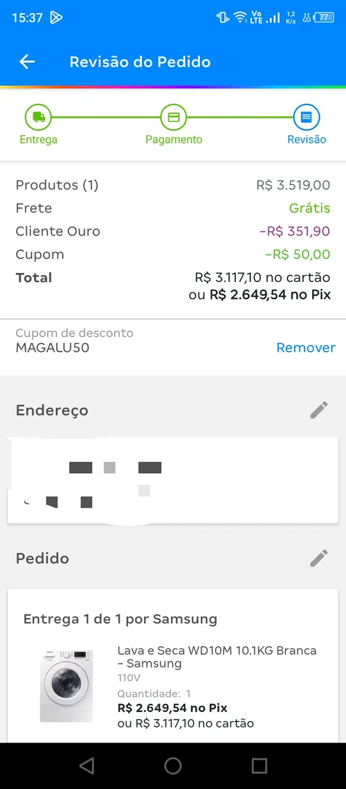 Imagem na descrição da promoção