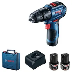 Bosch Parafusadeira Furadeira Gsb 12V-30 Brushless 12V Com 2 Baterias 1 Carregador E Maleta