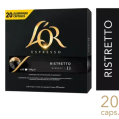 (APP) Café L'OR Cápsula Ristretto 20 unidades Compatível Nespresso