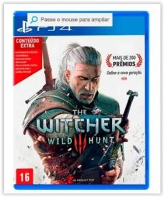 [Submarino] Game - The Witcher 3: Wild Hunt - PS4 por R$ 121