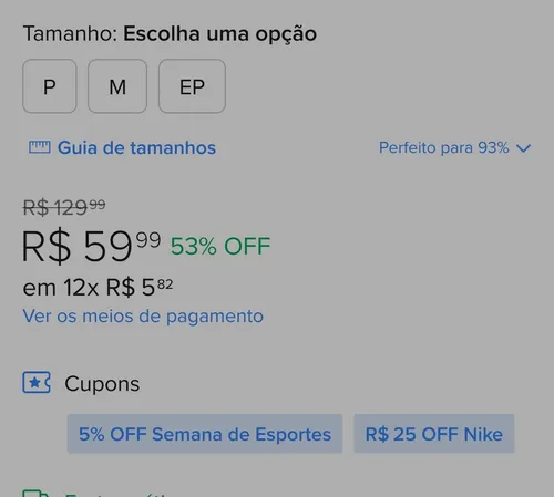 Imagem na descrição da promoção