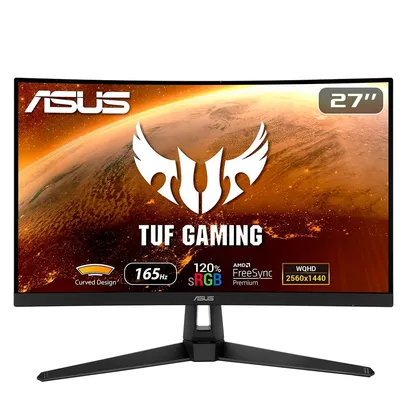 Monitor Gamer Asus TUF 27' LED, Curvo, 165 Hz, 2K QHD