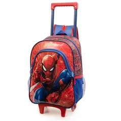 MOCHILA COM RODINHAS HOMEM ARANHA - VERMELHO | R$61