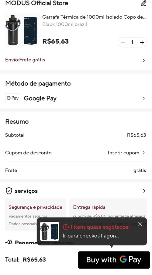 Imagem na descrição da promoção