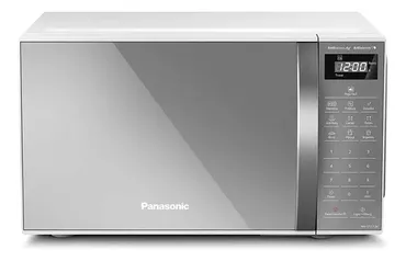  Microondas Panasonic Espelhado, 21 Litros, 700W Potencia