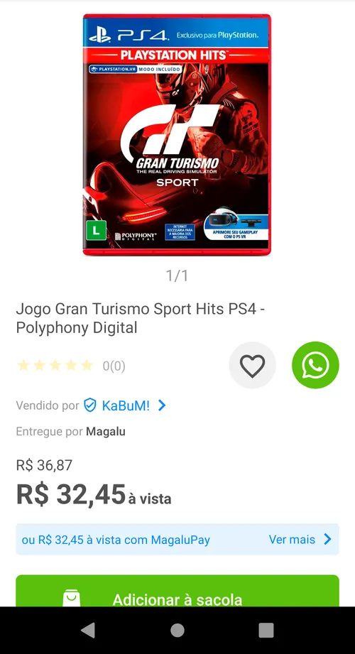 Imagem na descrição da promoção