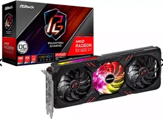 Placa de Video ASRock Radeon RX 6650 XT Phantom Gaming D OC, 8GB, GDDR6, 128-bit, 90-GA3MZZ-00UANF