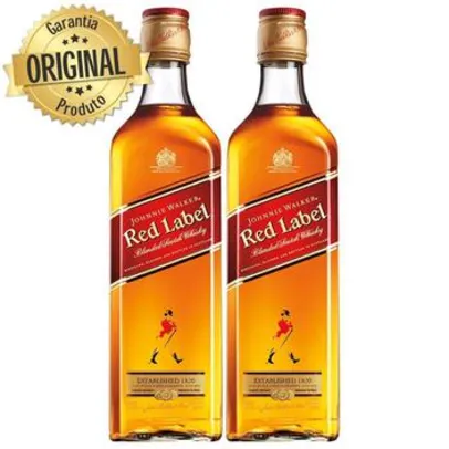 Kit 2 Whisky Importado Johnnie Walker Red Label 750ML | R$140