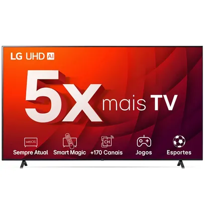 Product photo Smart Tv 70 Polegadas 4K LG Uhd ThinQ Ai 70UR8750PSA Hdr