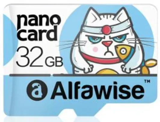 Cartão Memória 32GB Alfawise R$18