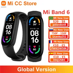 Smartband Xiaomi Mi Band 6 | R$176