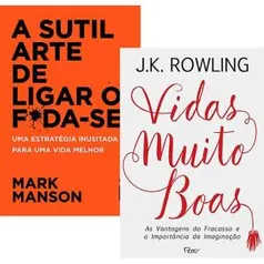 2 livros - A Sutil Arte De Ligar O Fdase + Vidas Muito Boas (Preço com cupom)