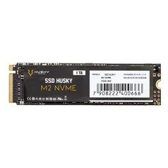 SSD Husky Gaming 1TB,  M.2 NVMe, Leitura: 2400 MB/s e Gravação: 1800 MB/s, Preto - HGML025