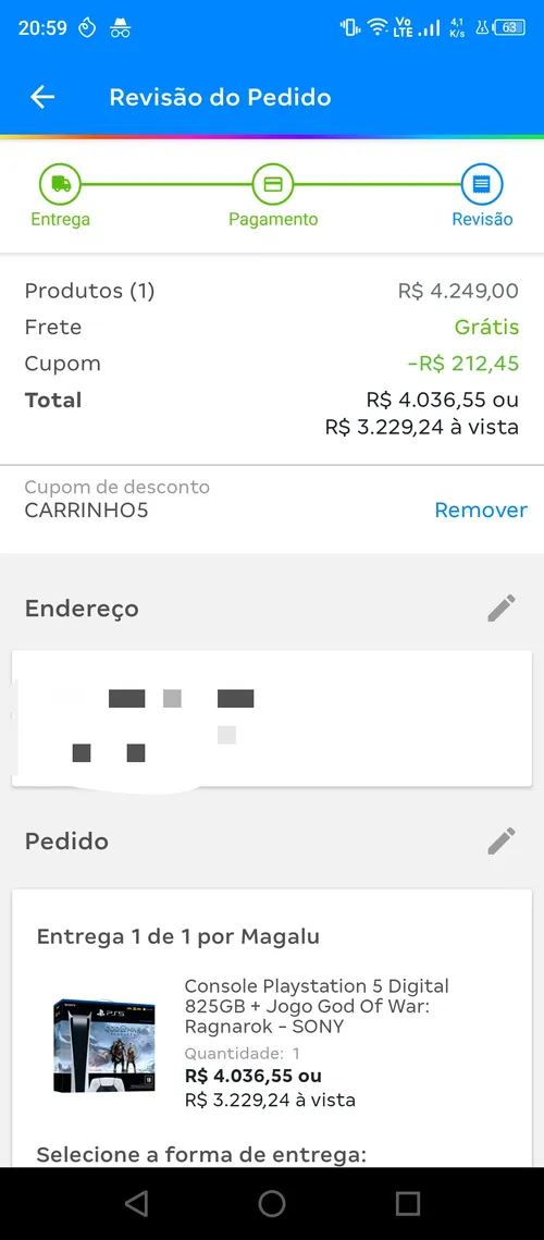 Imagem na descrição da promoção