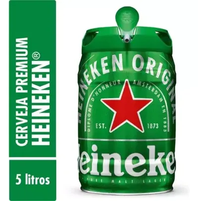 (REGIONAL) Cerveja Heineken premium barril 5L (3 unidades)