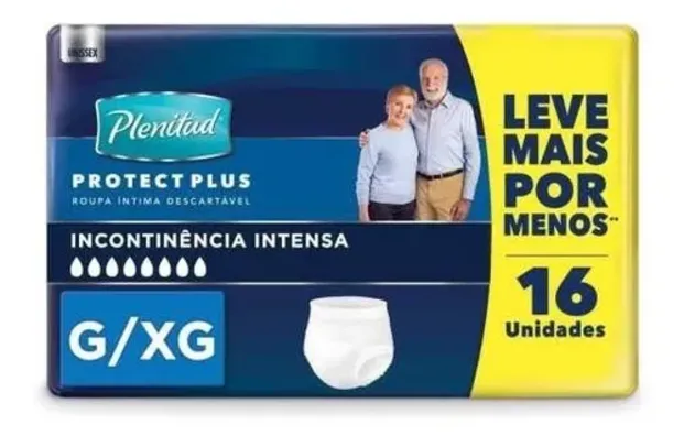 Fralda Adulto Plenitude Protect Plus G/xg 64 Unidades