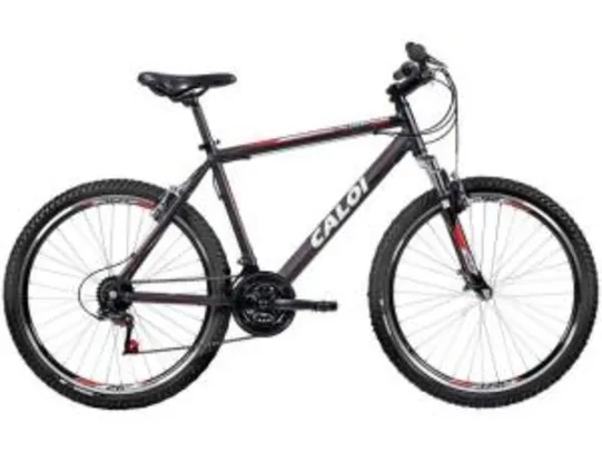 Bicicleta Caloi Aluminum Sport A26 Aro 26 - 21 Marchas Suspensão Dianteira Quadro de Alumínio - R$ 693