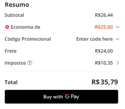 Imagem na descrição da promoção