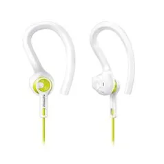 Fone de Ouvido Esportivo 3 em 1 Branco/Amarelo SHQ1400LF/00 - Philips