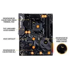 Placa Mãe Asus TUF Gaming X570-Plus, Chipset X570, | R$1299