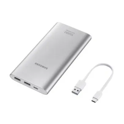 Bateria Externa Samsung 10.000MAh Carga Rápida USB Tipo C | R$80